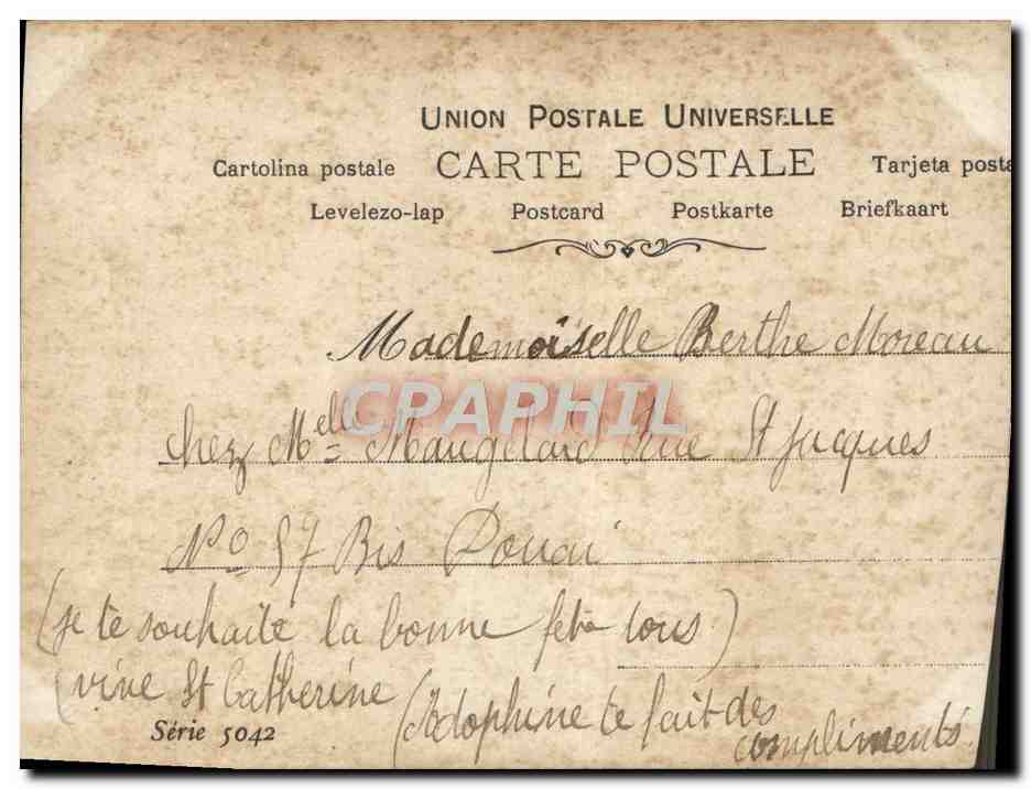 CPA Fantaisie Femmes Fascination  — Rückseite