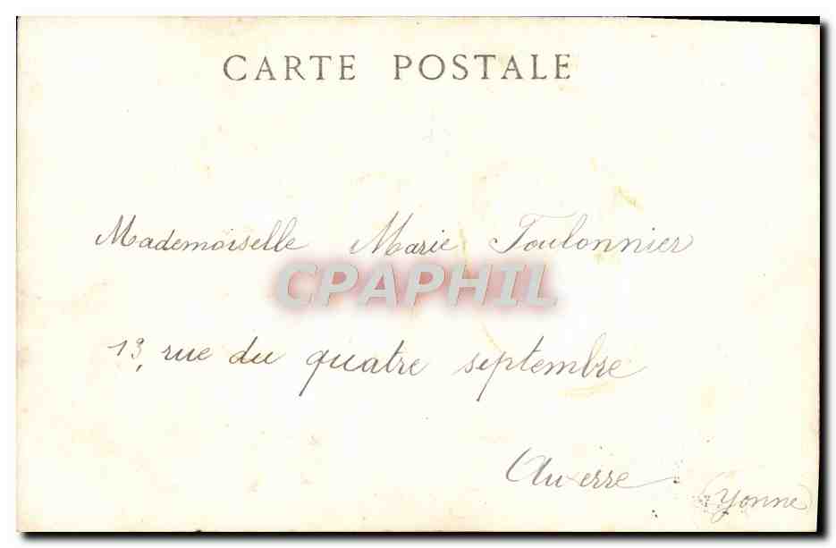 CPA Fantaisie Anges Annee 1906 Poissons — Rückseite