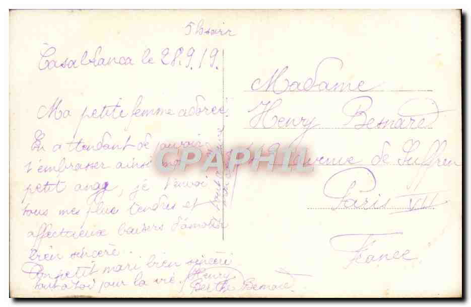CPA Fantaisie Femme — Rückseite