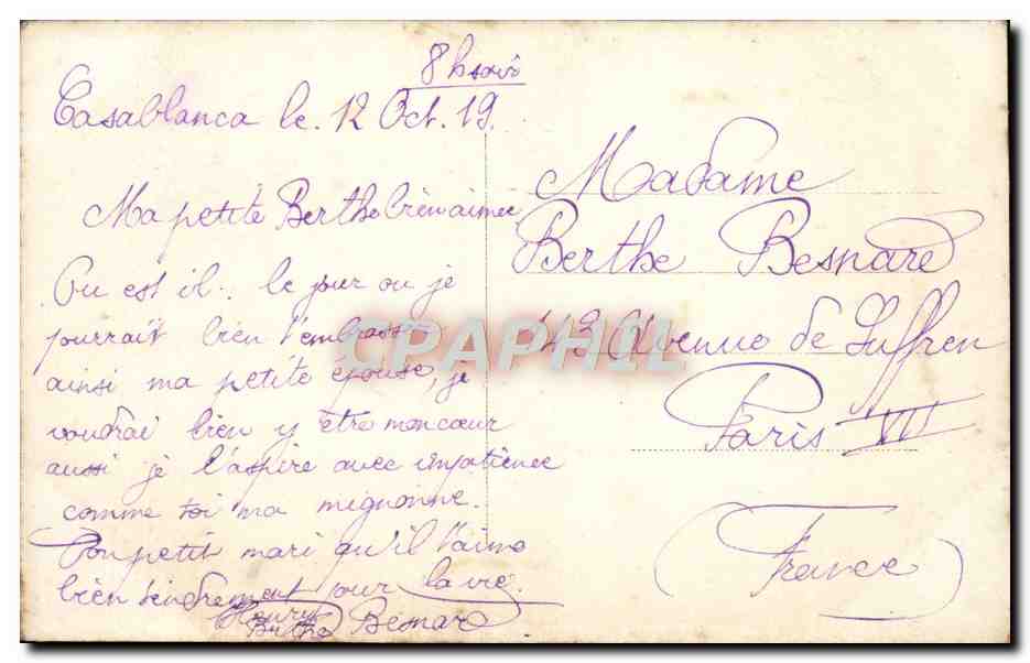 CPA Fantaisie Femme — Rückseite