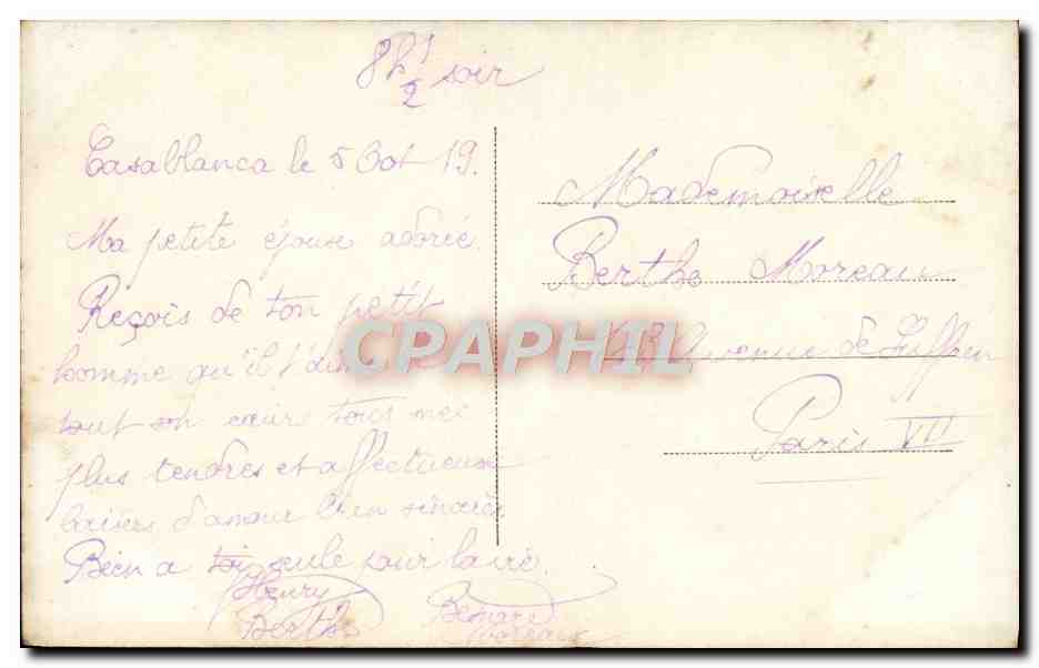 CPA Fantaisie Femme — Rückseite