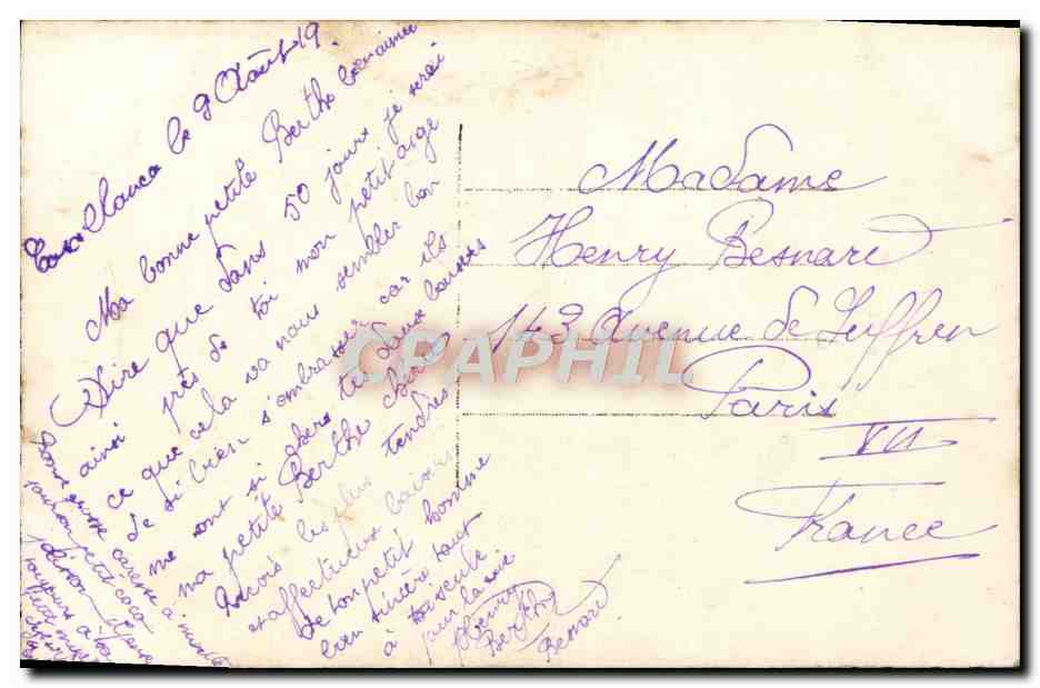CPA Fantaisie Femme — Rückseite