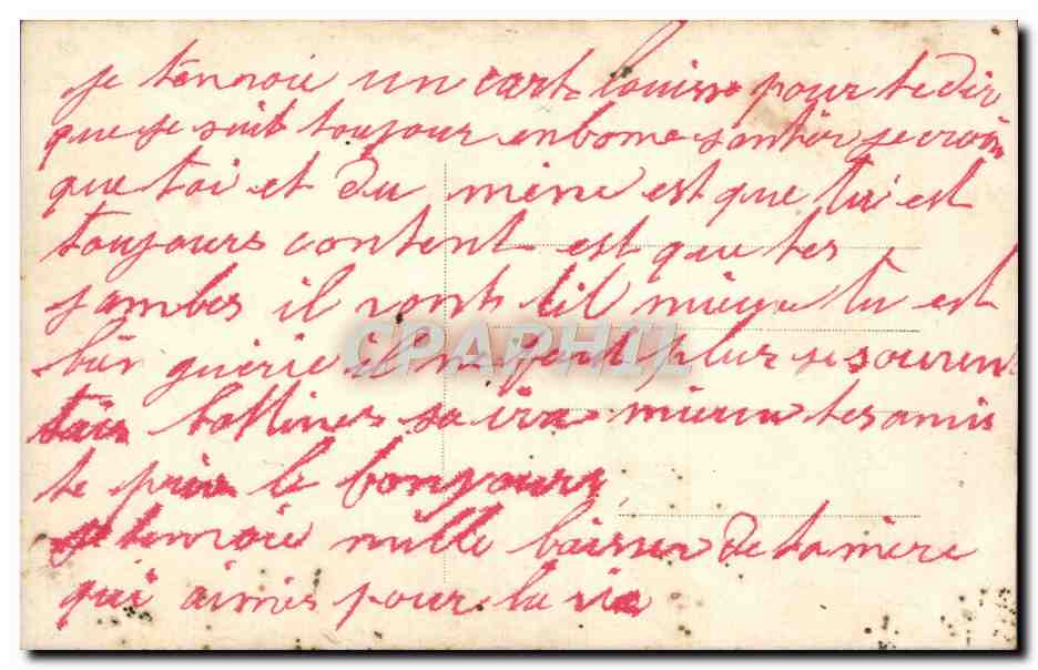 CPA Fantaisie Femme Enfant La moisson — Verso