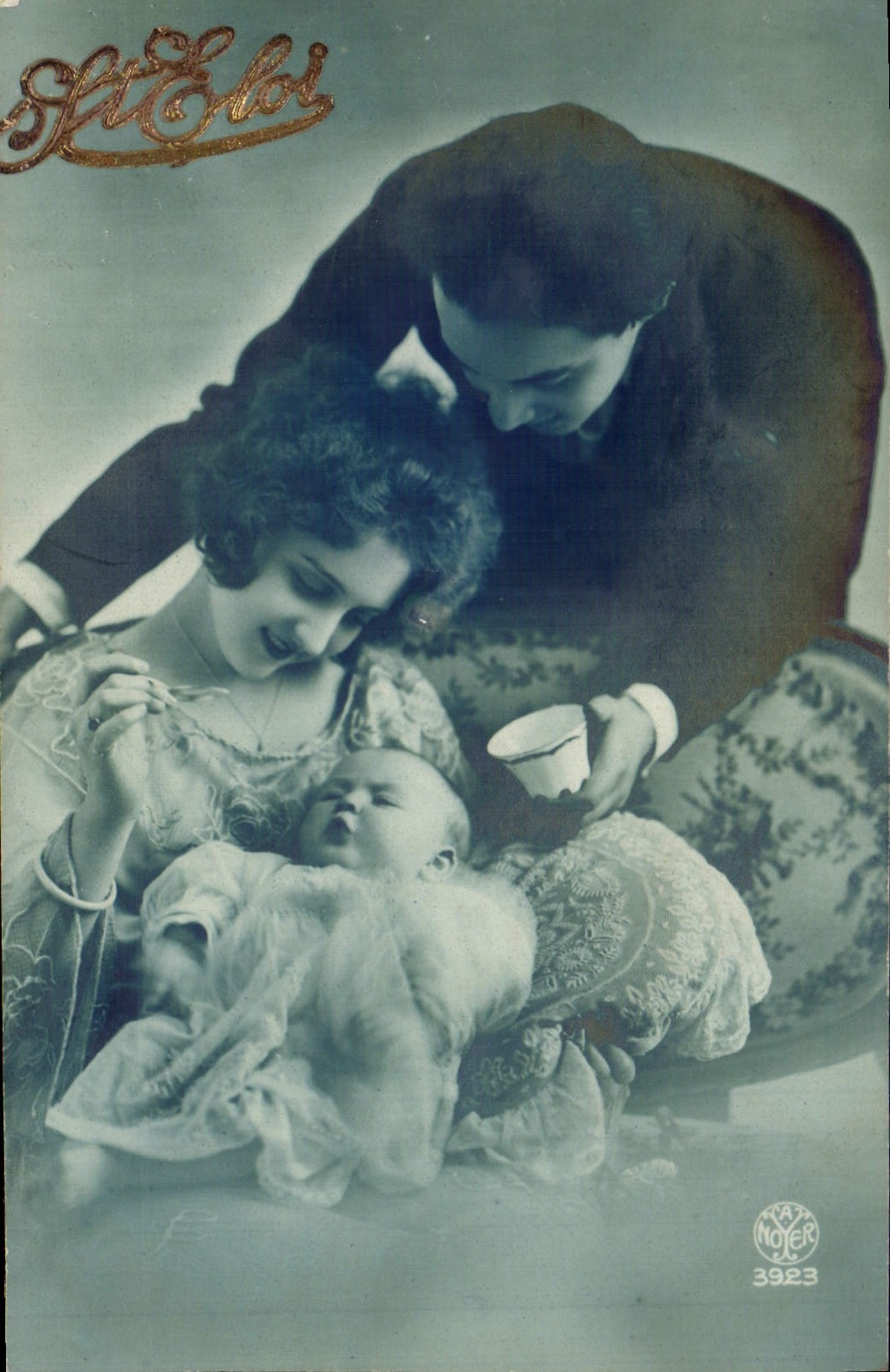 Famille avec bébé — Sujet photographique — Éditeur VAN NOYER n° 3923
