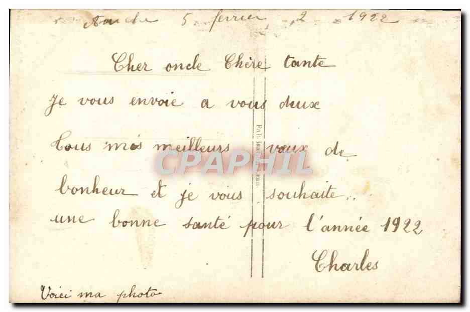 CPA Fantaisie Enfant — Rückseite
