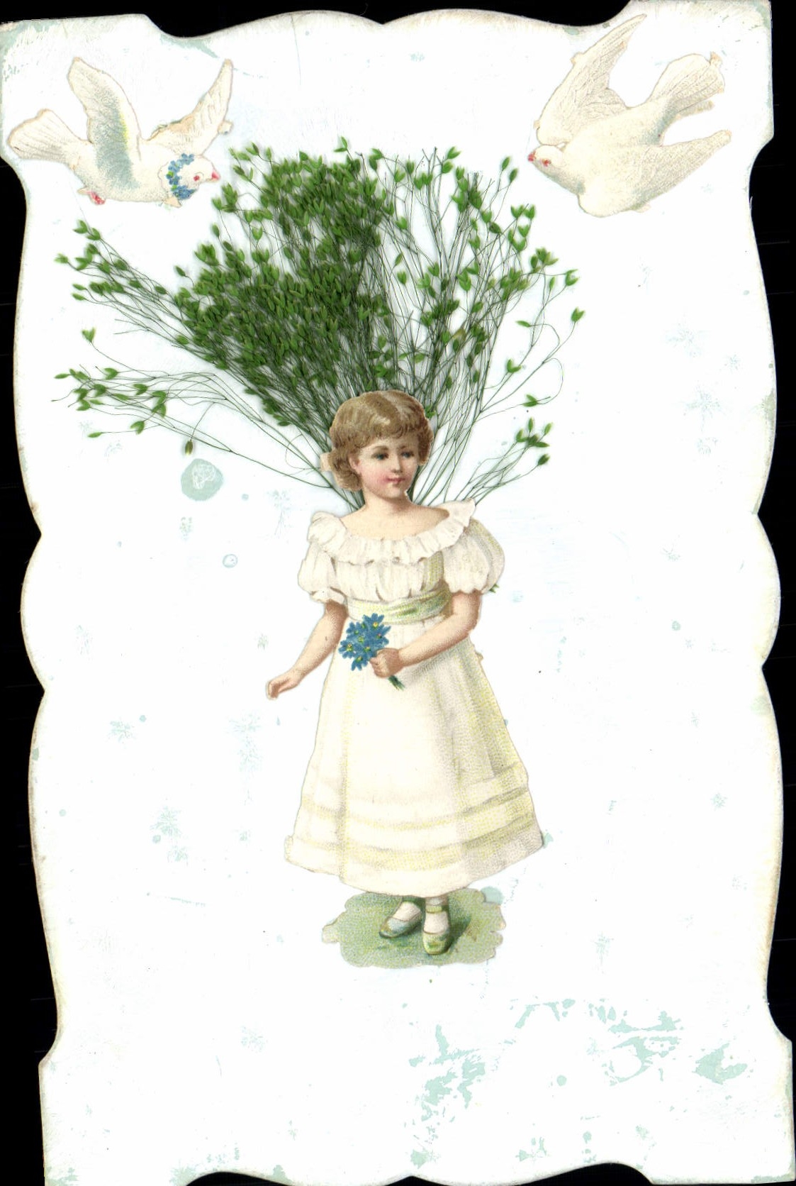 CPA Fantaisie Fleur Enfant Colombes