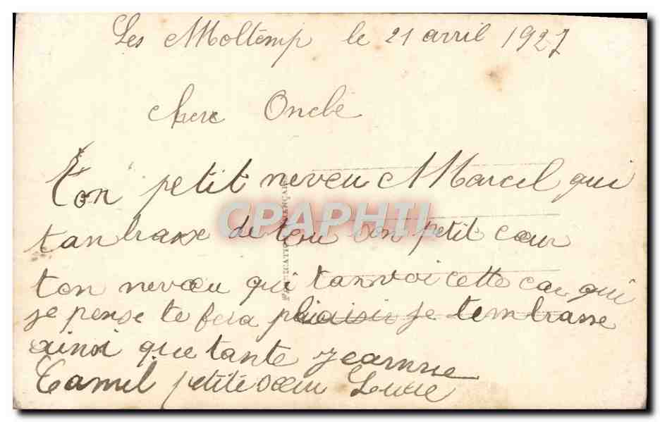 CPA Fantaisie Enfant — Verso