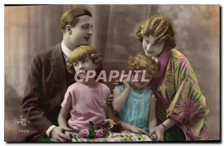 CPA Fantaisie Femme Enfants