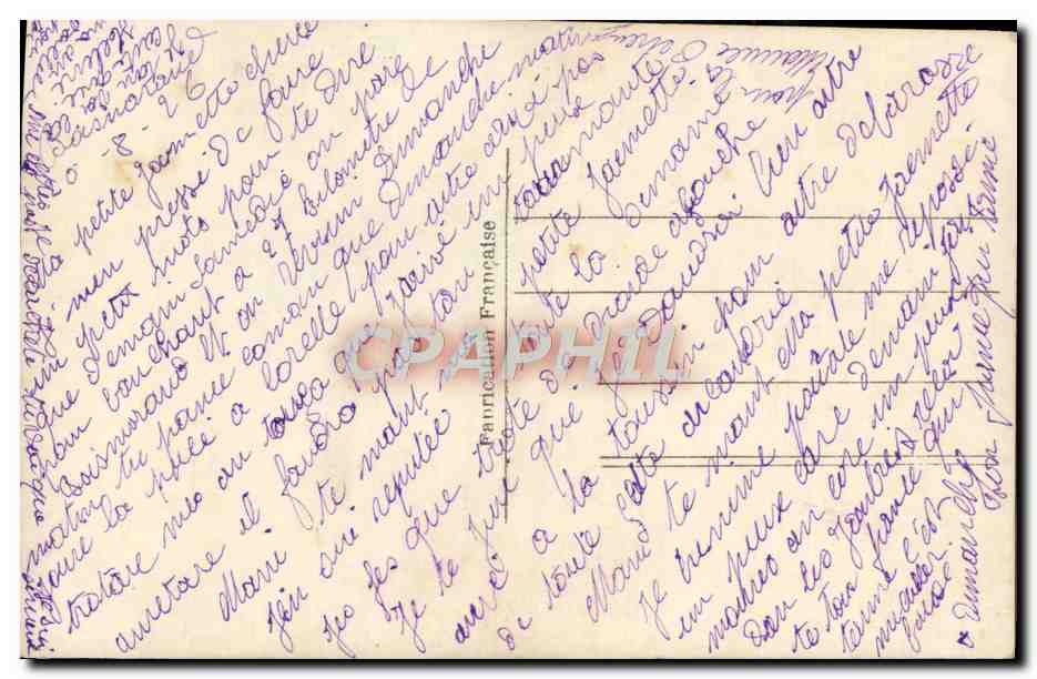 CPA Fantaisie Femme — Verso