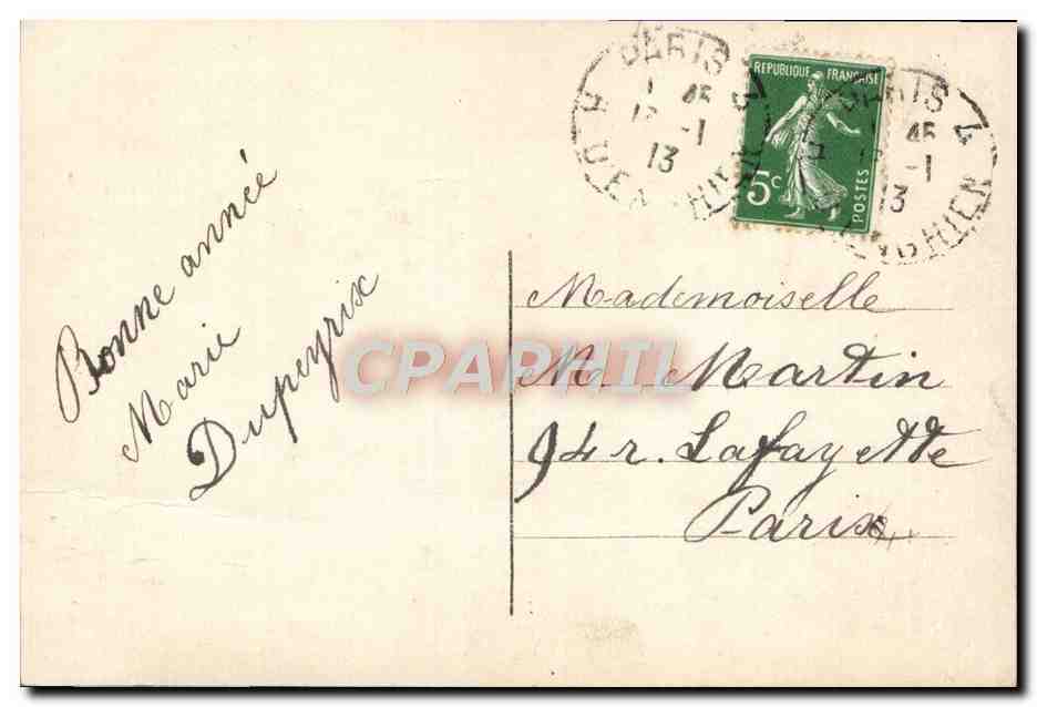 CPA Fantaisie Enfant — Rückseite
