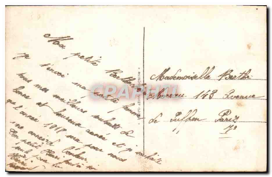 CPA Fantaisie Femme — Rückseite