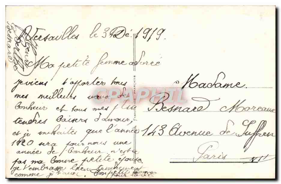 CPA Fantaisie Femme — Rückseite