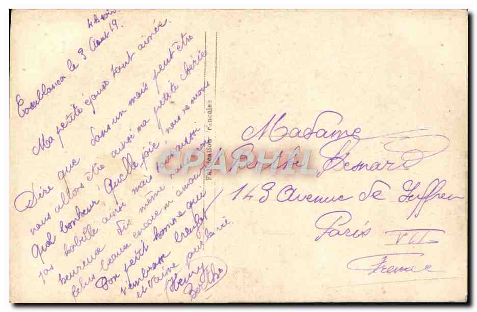 CPA Fantaisie Femme Mariage  — Rückseite