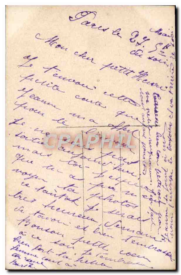 CPA Fantaisie Femme — Rückseite