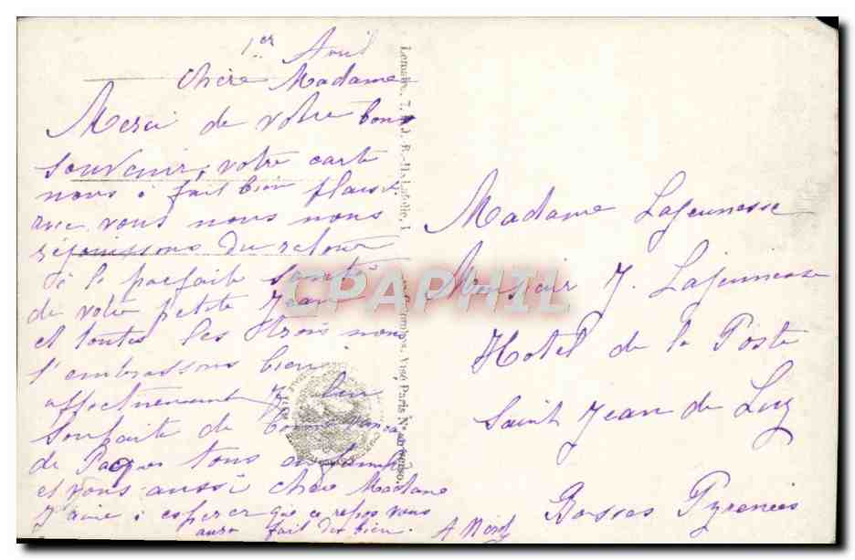 CPA Fantaisie Paques Cloches — Rückseite