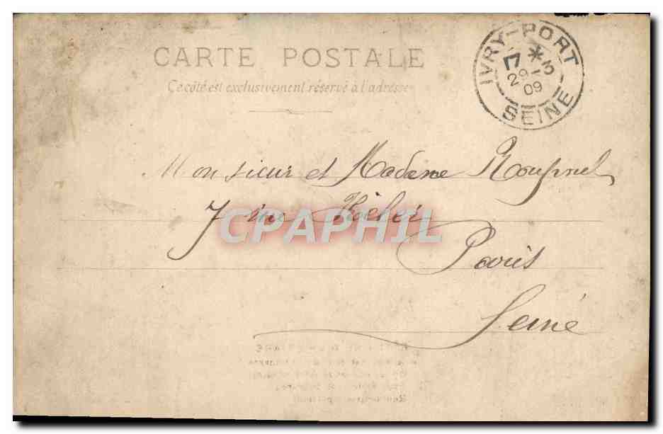 CPA Fantaisie Histoire d'une tiare  — Rückseite