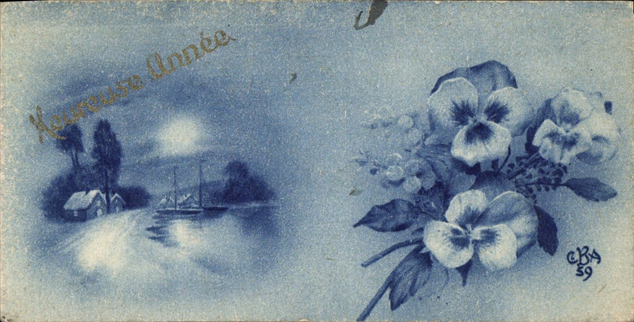 CPA Fantaisie Bonne annee