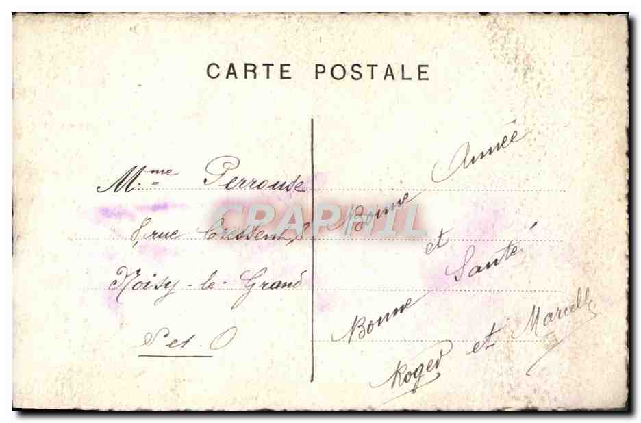 CPA Fantaisie Bonne Annee — Rückseite