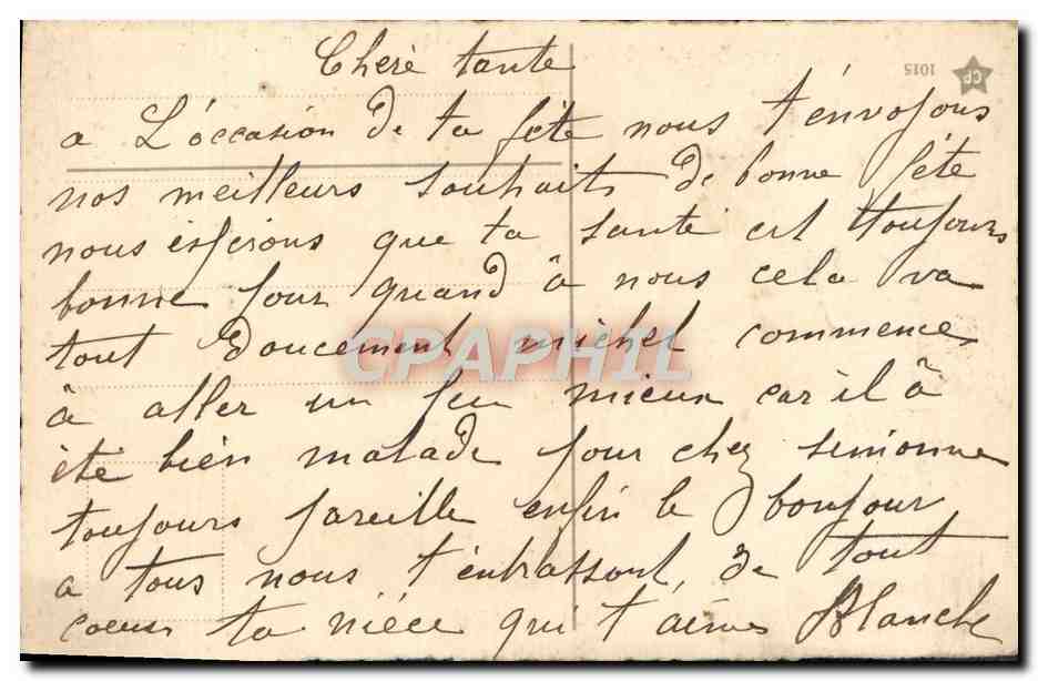 CPA Fantaisie Bonne Fete — Verso