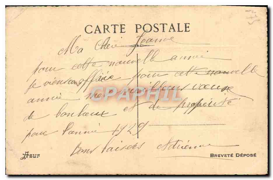 CPA Fantaisie Bonne Annee — Rückseite