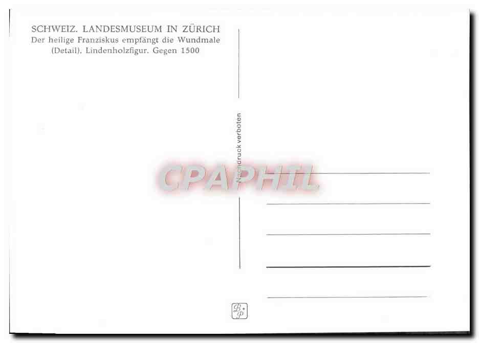 CPM Schweiz Landesmuseum  — Rückseite