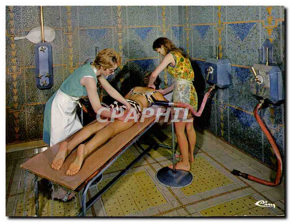 CPM Aix les Bains Douche massage d'Aix 