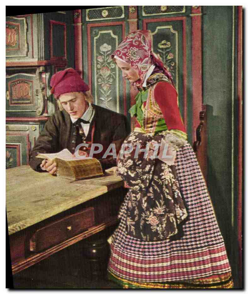 CPM Couple de la region de Heden Folklore 