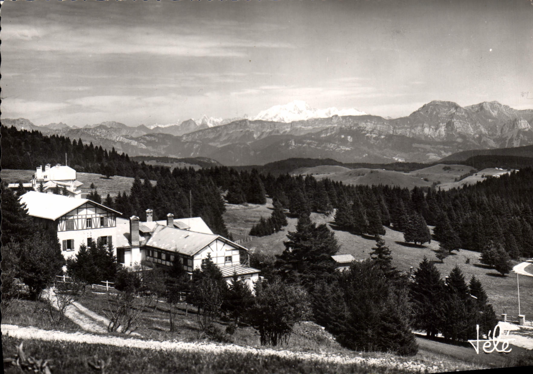 CPM Revard Les Hotel Chaine des Alpes et Mont Blanc