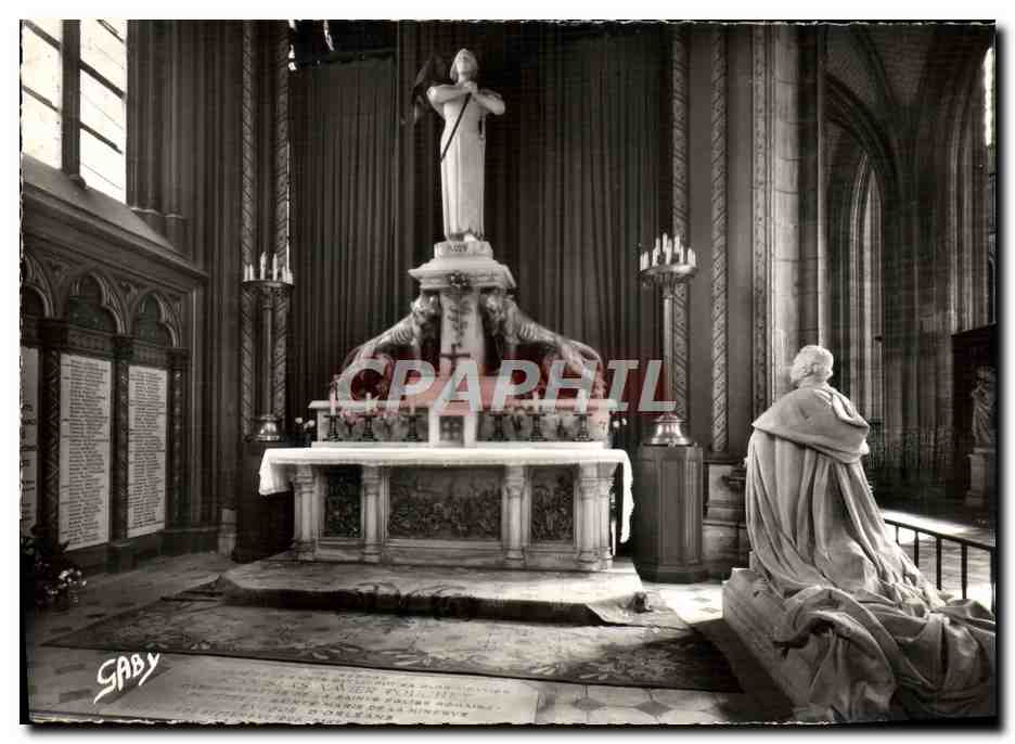 CPM Orleans Cathedrale Sainte Croix Chapelle De Sainte Jeanne D'Arc Cardinal Touchet Eveque d'Orleans
