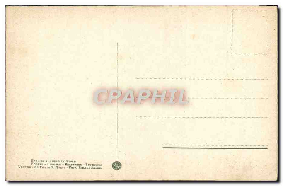 CPA Venezia Isola S Giorgio — Rückseite