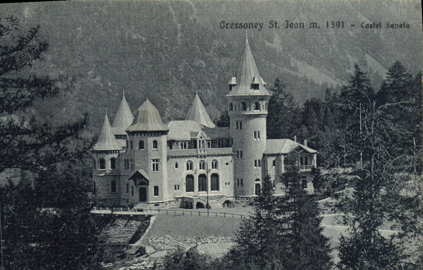 CPA Gressoney St Jean Castel Savoia