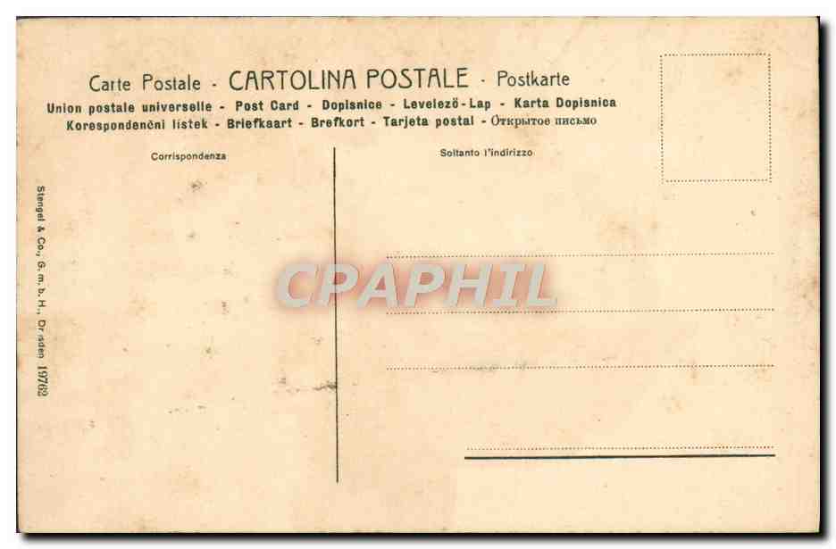 CPA Taormina Palazzo S Stefano Ange  — Rückseite