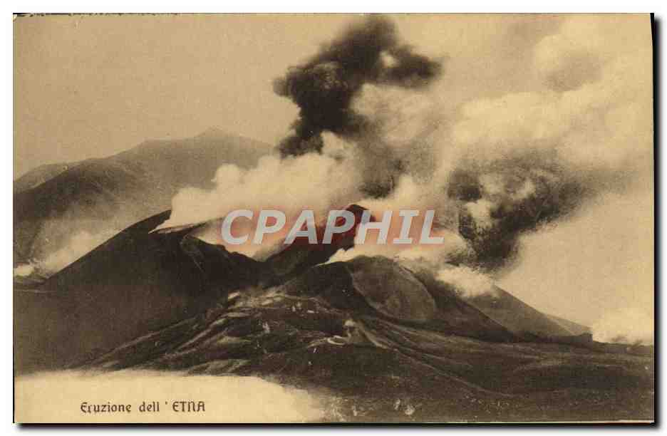 CPA Eruzione Dell Etna Volcan 