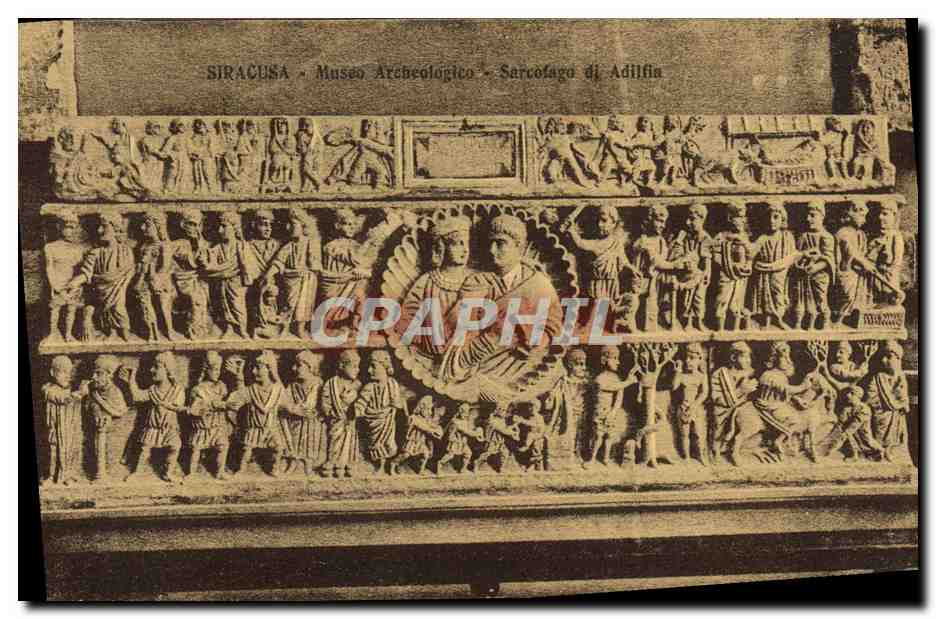 CPA Siracusa Museo Archeologico Sarcofago Di Adilfia