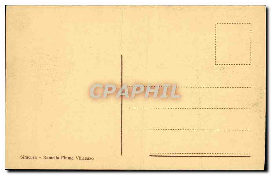 CPA Siracusa Finestre Montalto — Rückseite