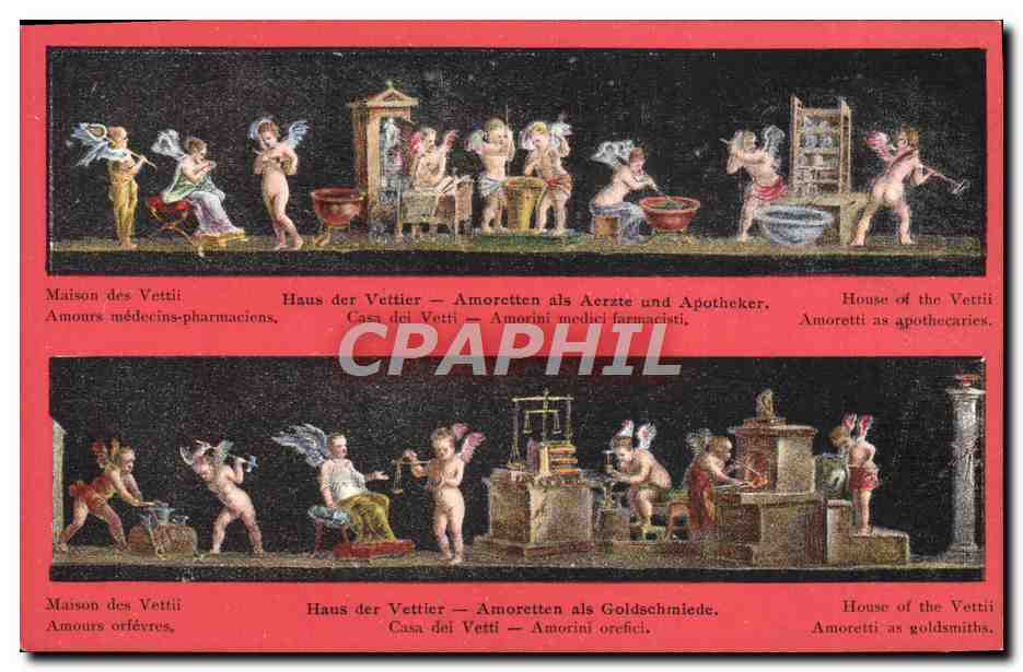 CPA Casa dei Vetti Pompei Amorini orefici
