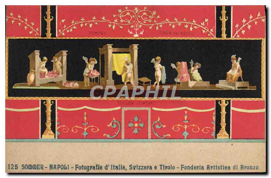 CPA Sommer Napoli Forografie d'Italia Svizzera E Tiroo Fonderia Artistiea Di Bronzo