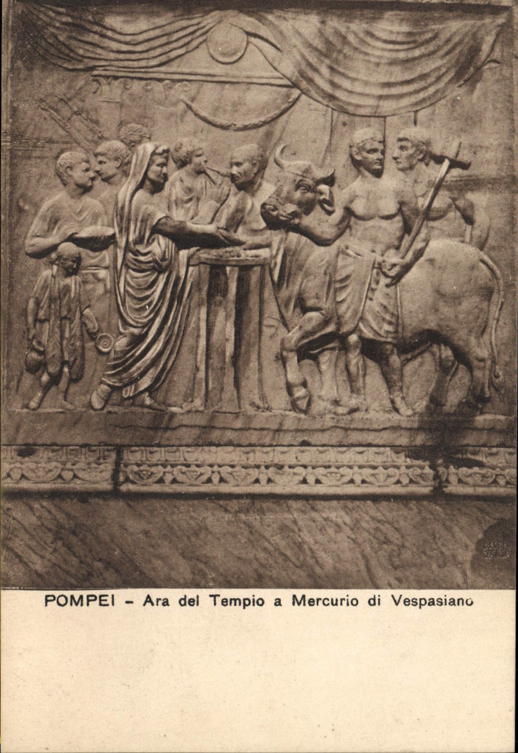 CPA Pompei Ara Del Tempio a Mercurio Di Vespasiano