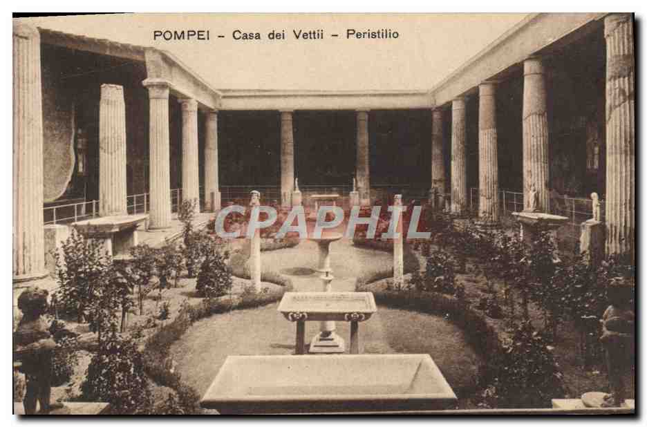 CPA Pompei Casa Dei Vettii Peristilio