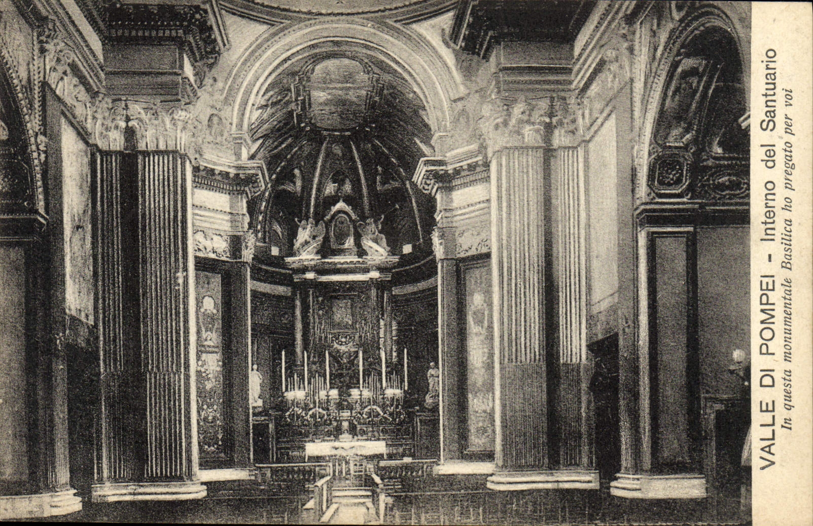 CPA Valle Di Pompei interno Del Santuario 
