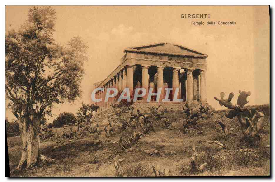 CPA Girgenti Tempio Della Concordia