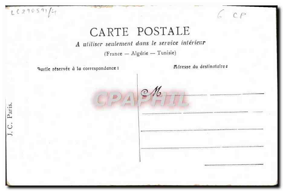 Le Galant Photographe — Madame, un grand honneur ! — J.C. Paris — Verso