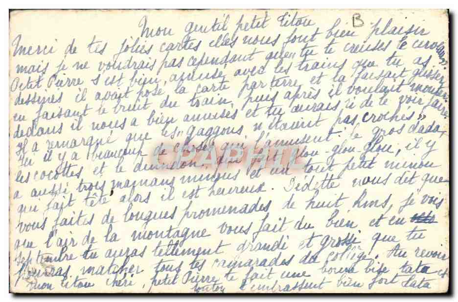 CPA Fantaisie Enfants TRompette — Verso