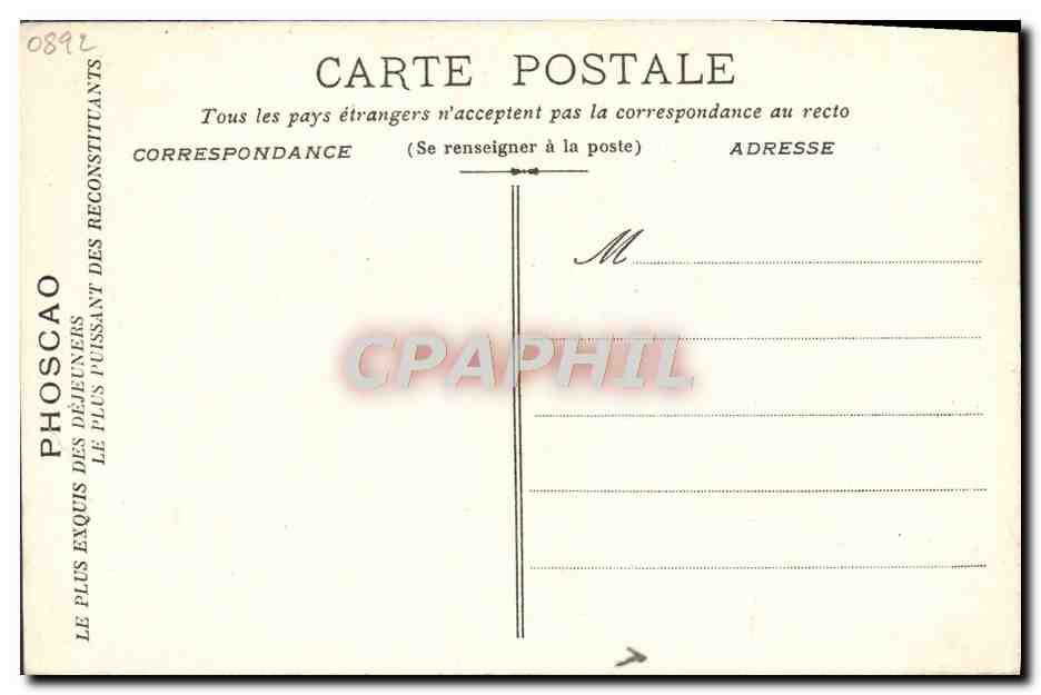 CPA Marins Publicite Phoscao Le Plus Exquis Des Dejeuners — Rückseite