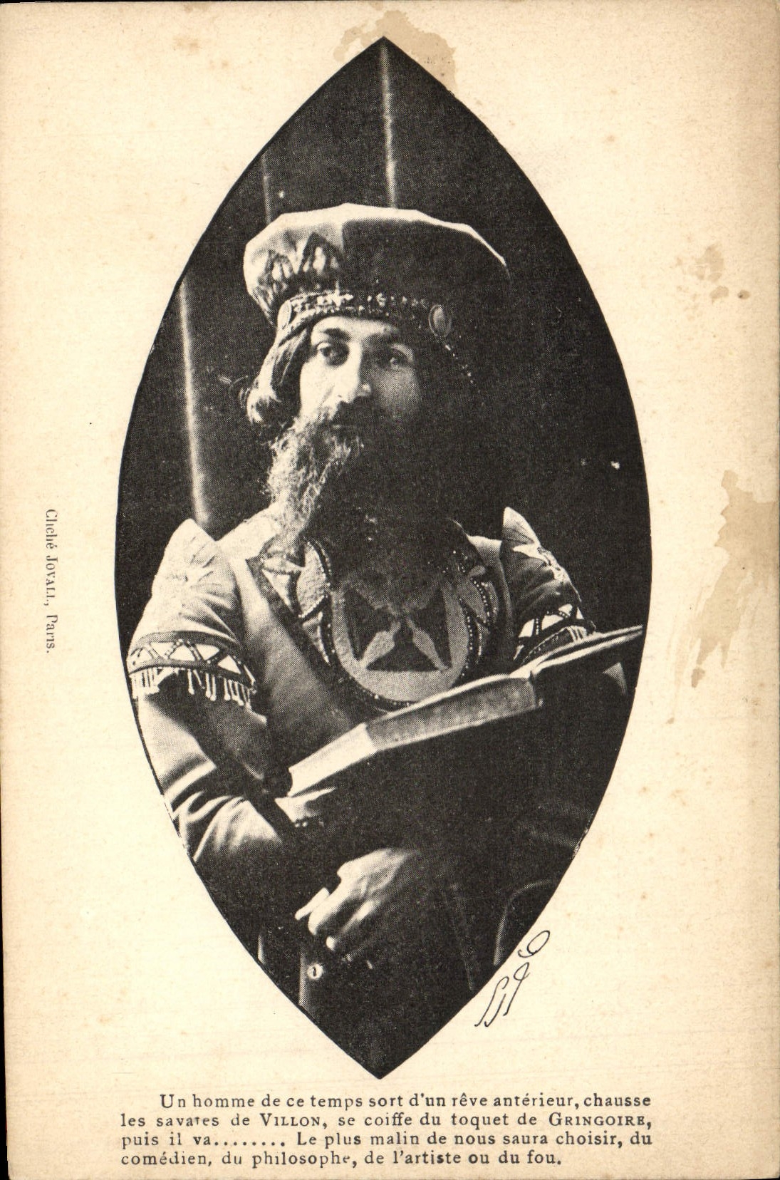 Gringoire — Personnage de Victor Hugo — cliché FOYAL, Paris