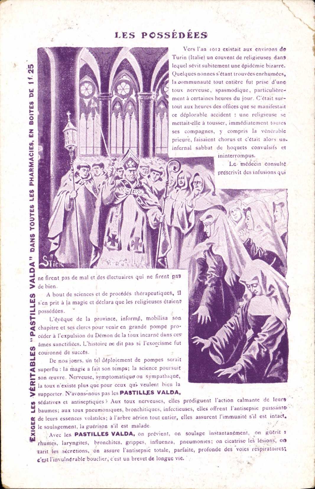 CPA Fantaisie Les possedes Religion