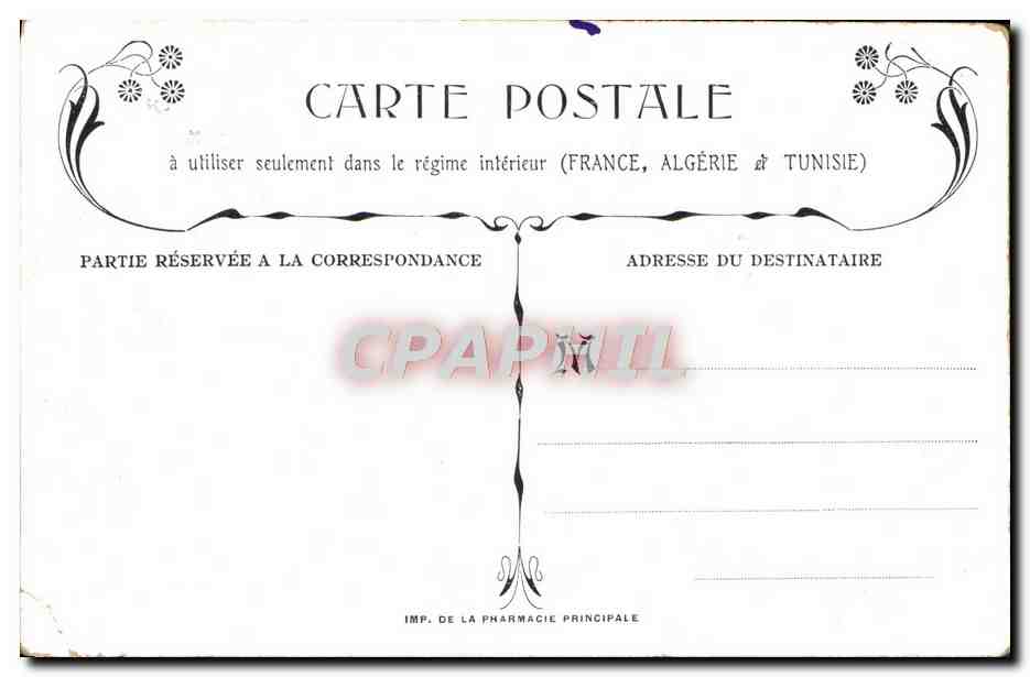 CPA Fantaisie Les possedes Religion — Rückseite