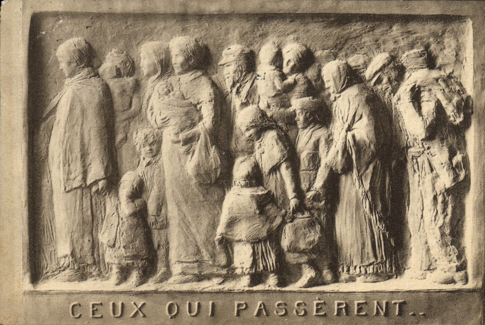 CPA Fantaisie Ceux qui passerent Cachet Geneve comite de Geneve Blesses