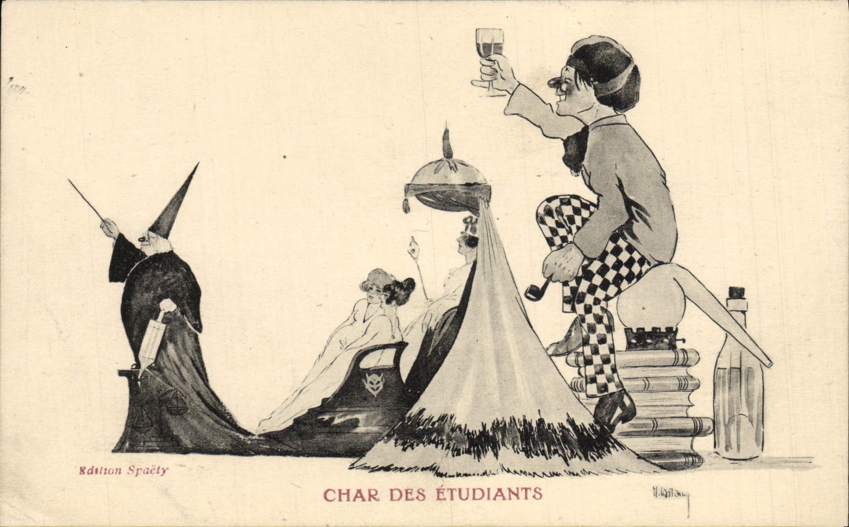 Char des étudiants — Édition Spaëty, n° 100