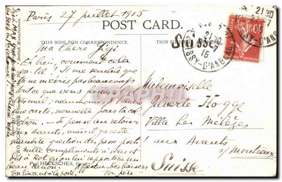 CPA Fantaisie Now we shan't be long Militaria Italie Fred Spurgin  — Rückseite